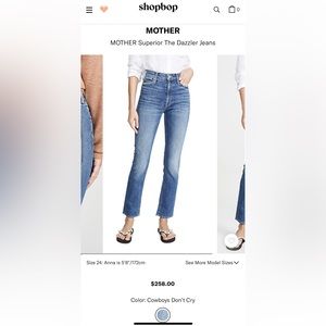Mother The Dazzler Straight Leg Jeans
